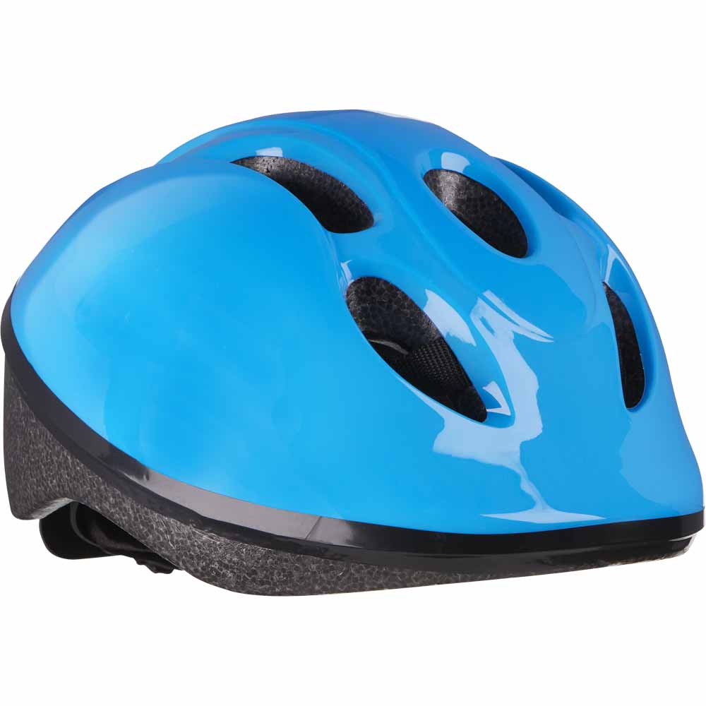 Wilko Junior 48-52cm Blue Cycle Helmet Image 1