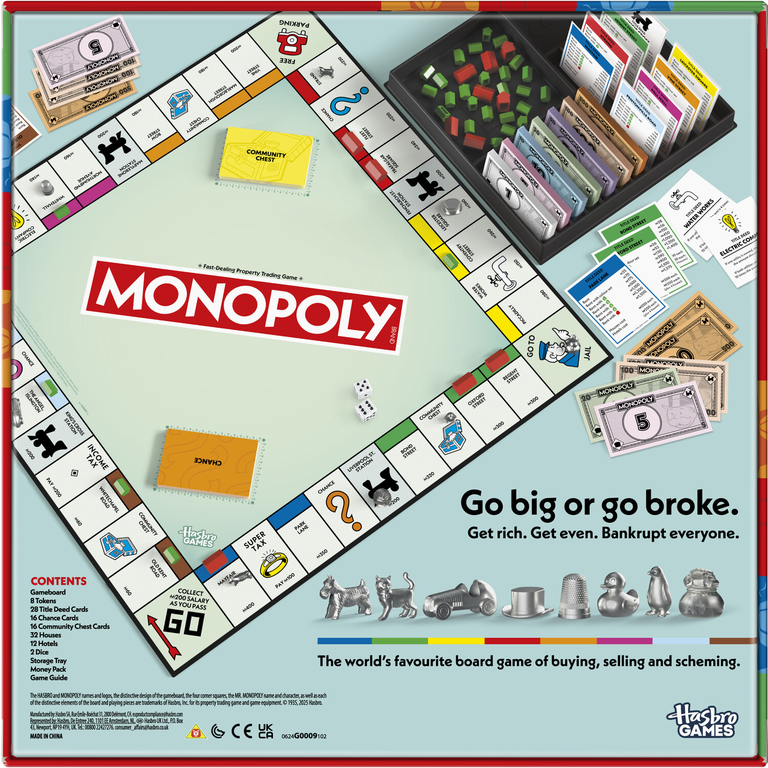 Monopoly Classic Board Game White Image 2