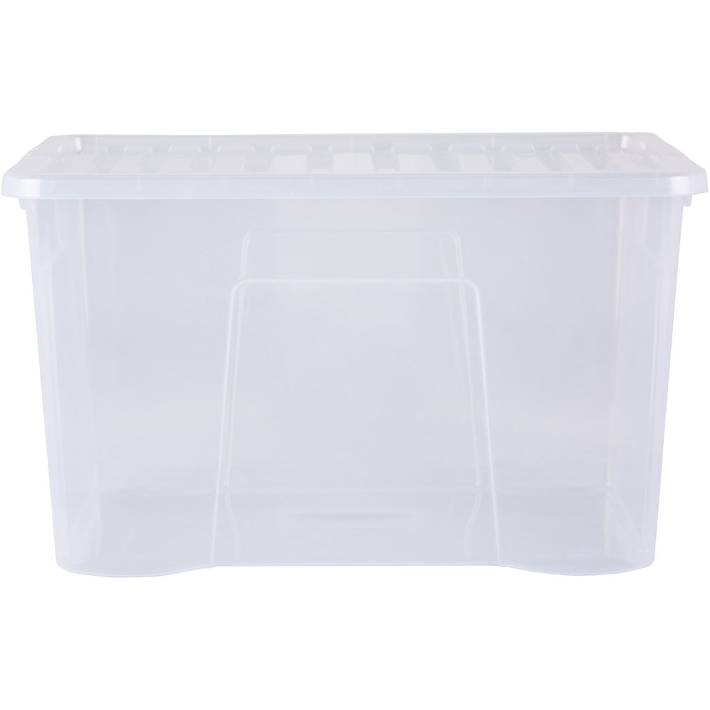 Wham 102L Clear Underbed Crystal Storage Box with Lid 4 Pack Image 4