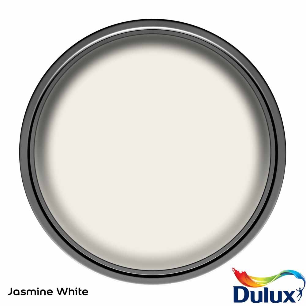 Dulux Walls & Ceilings Jasmine White Silk Emulsion Paint 2.5L Image 3