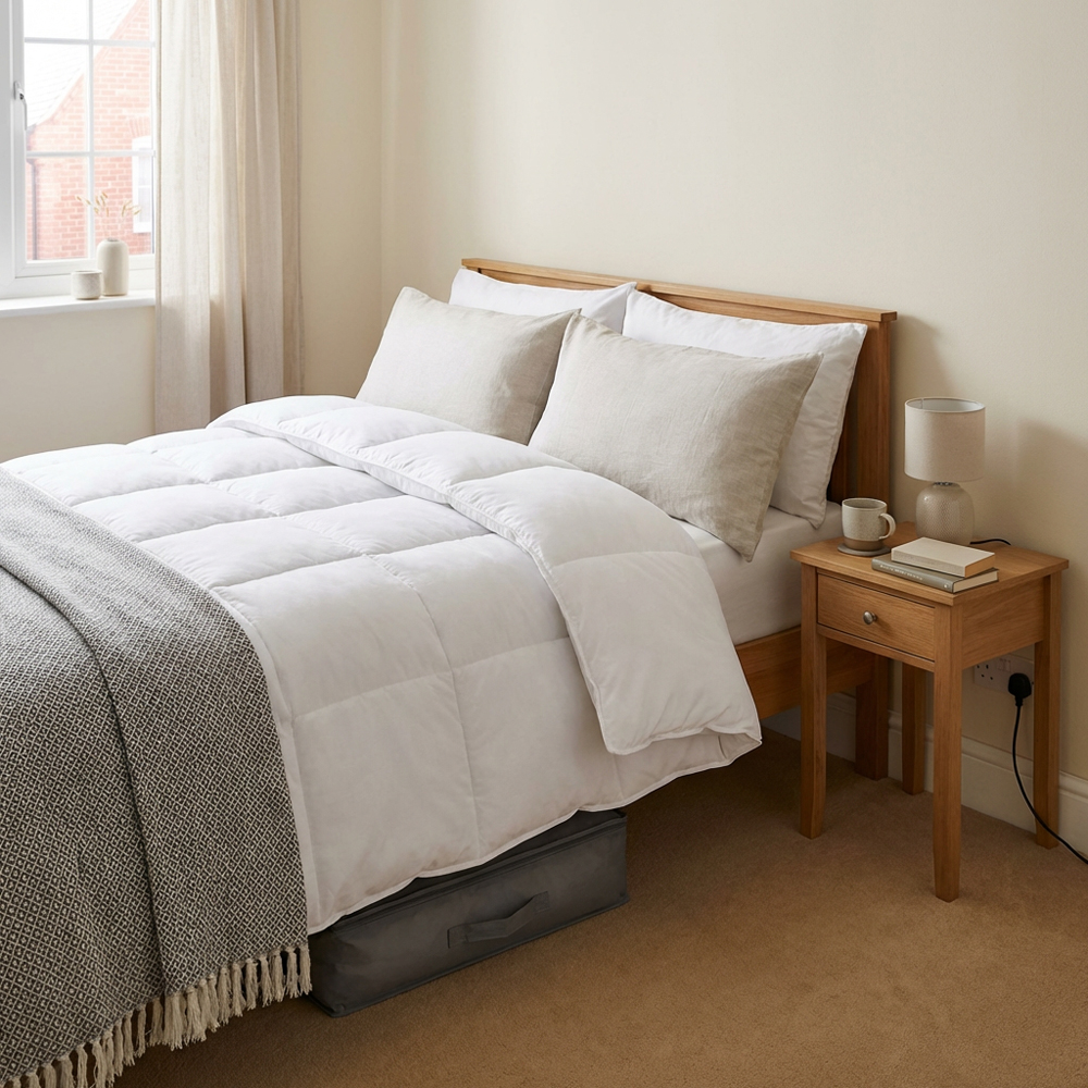 All Seasons Duvet  - White / Superking Image 4