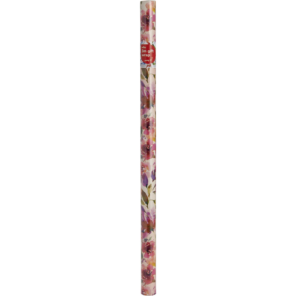 Wilko 3m Floral Roll Wrap Image 4