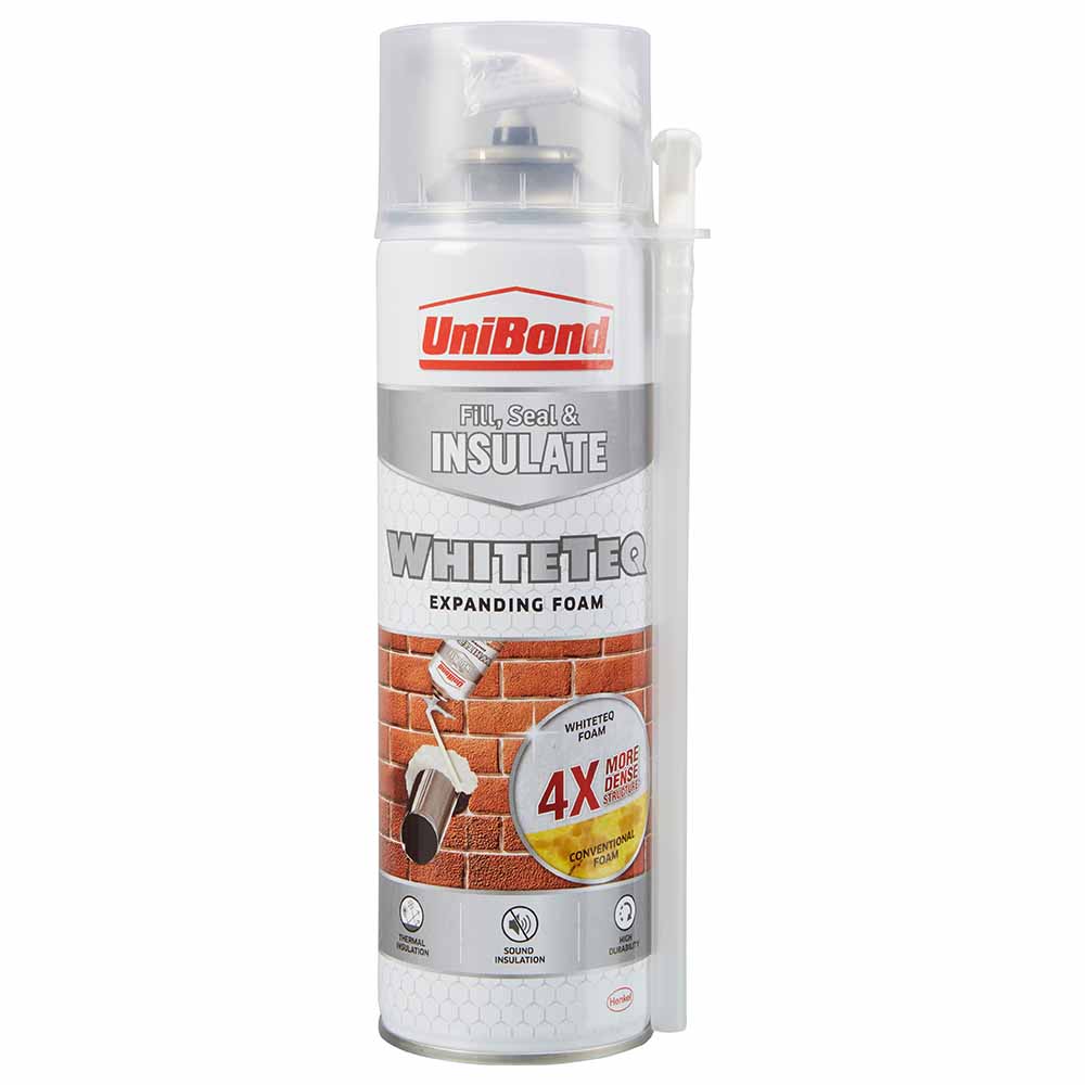 UniBond Fill Seal and Insulate WhiteTeq Expanding Foam 500ml Image 1