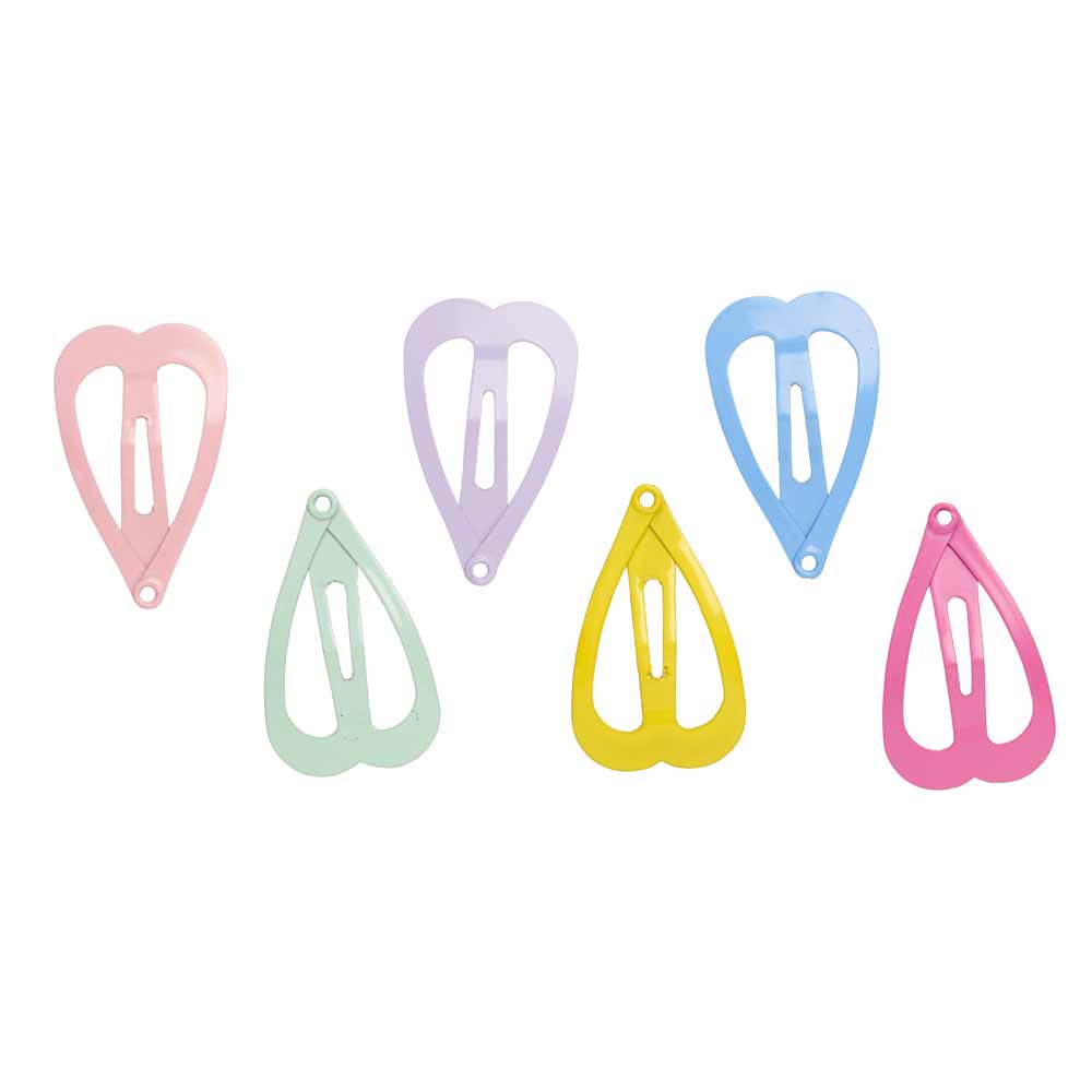 Wilko Kids Heart Hair clips Wilko