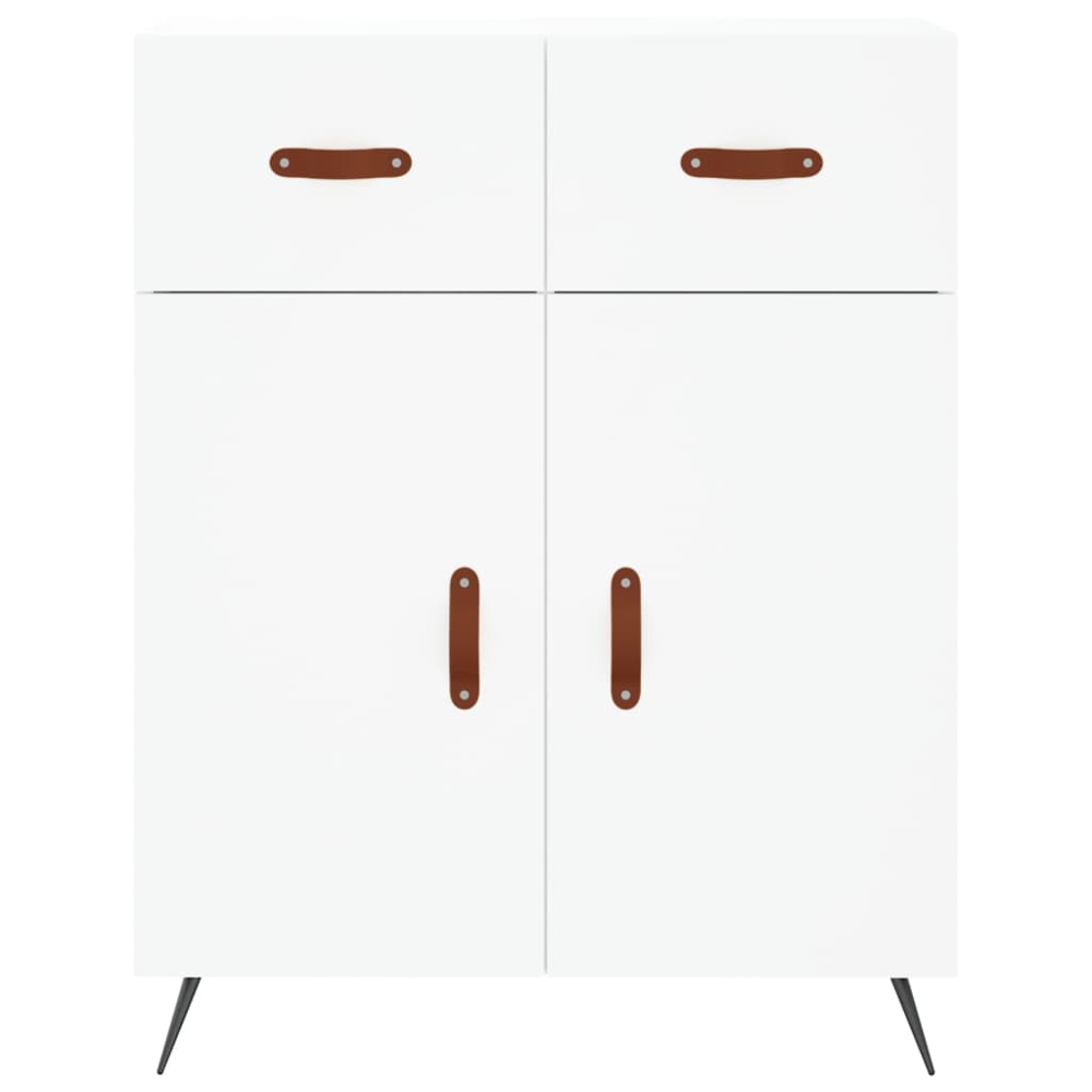 vidaXL 4 Door 2 Drawer White Highboard Image 8