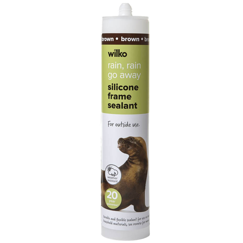 Wilko Brown Frame Silicone Sealant 300ml Image