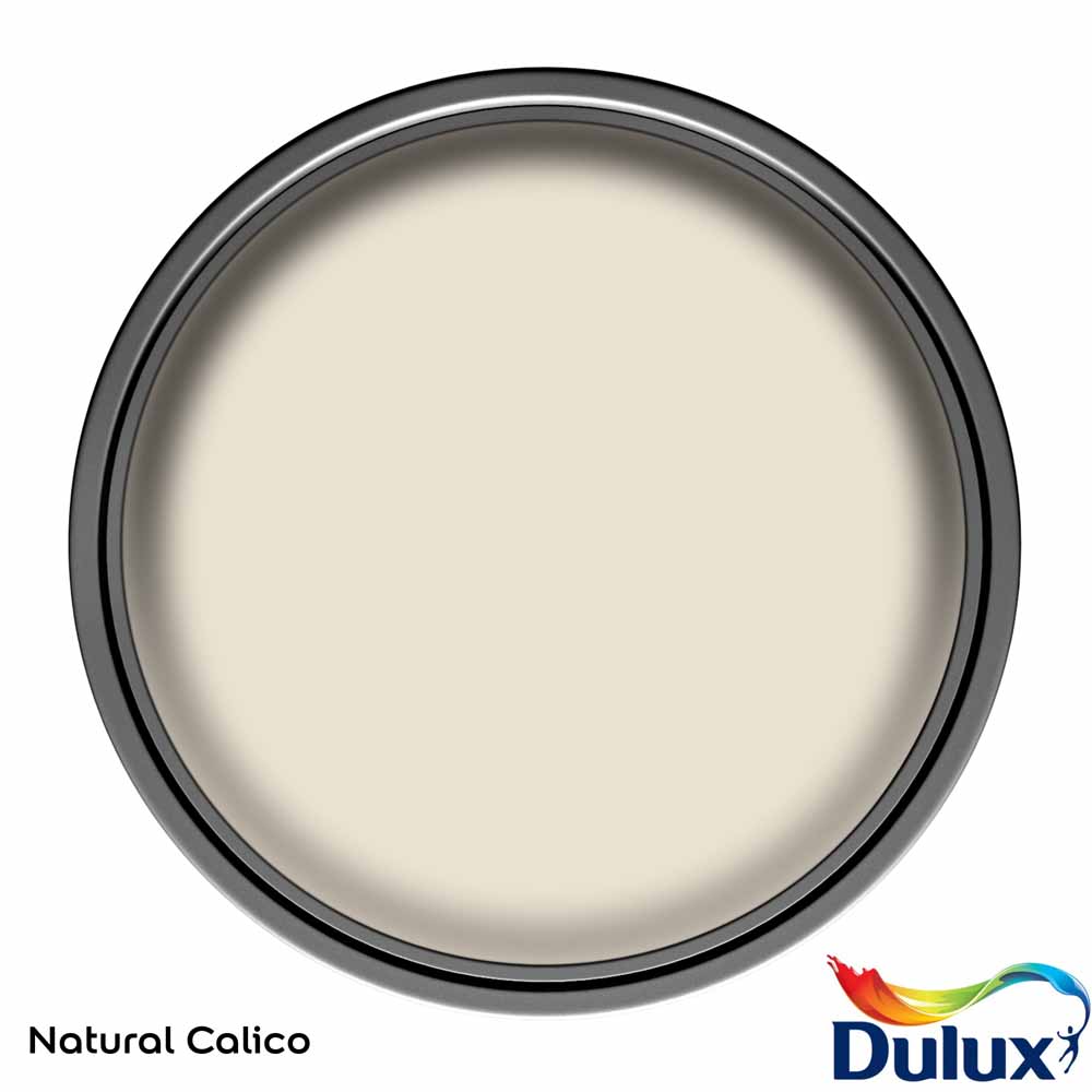 Dulux Walls & Ceilings Natural Calico Silk Emulsion Paint 2.5L Image 3