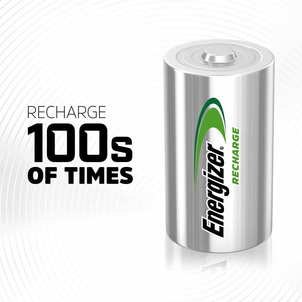 Energizer NiHM D 2500mAh 1.2V Rechargeable Batteri es 2 pack Image 6