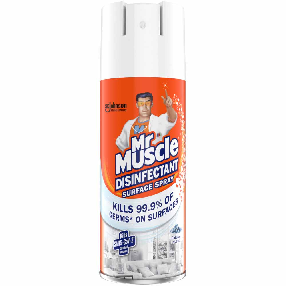 Mr Muscle Disinfectant Surface Spray 400ml Image 2