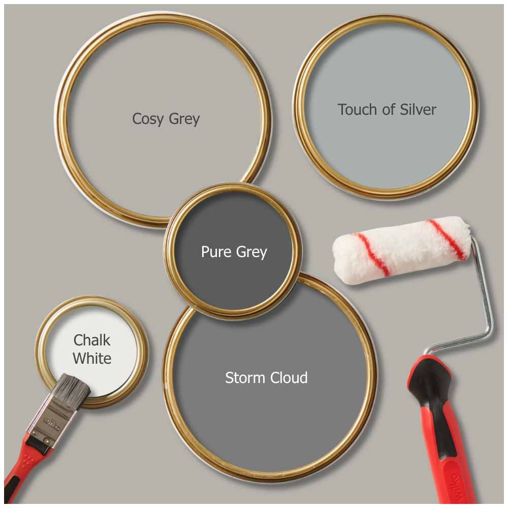 Wilko Tough & Washable Cosy Grey Emulsion Paint 5L Image 5