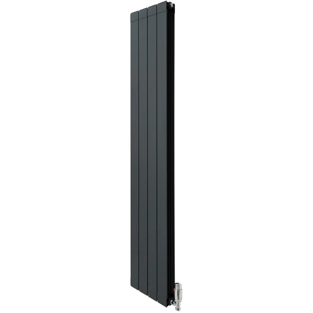 Monster Shop 5856BTU Anthracite Grey Aluminium Radiator with Valves 1800 x 315mm Image 3