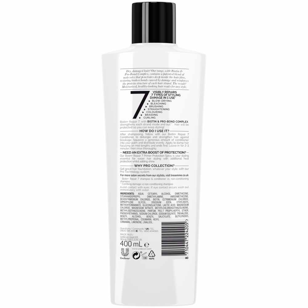 TRESemme Biotin Plus Repair 7 Conditioner 400ml | Wilko