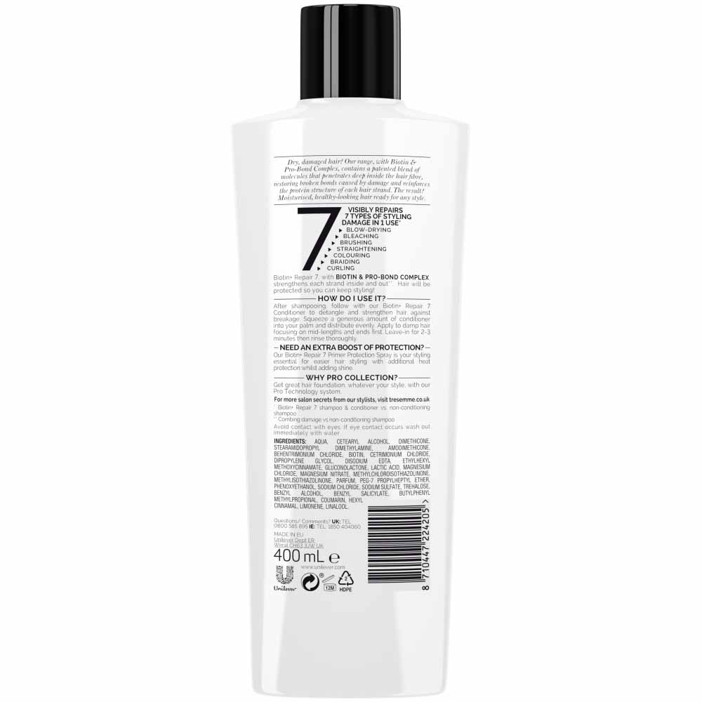 TRESemme Biotin Plus Repair 7 Conditioner 400ml Image 3