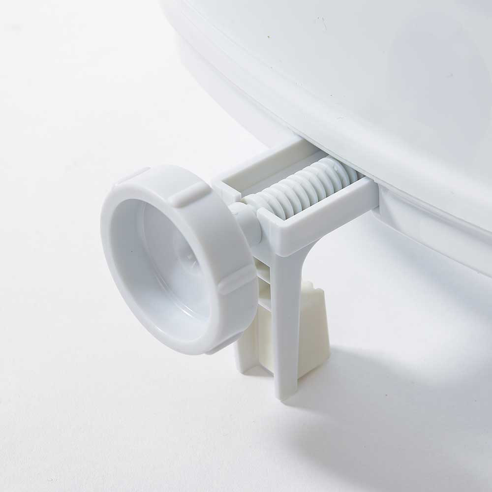 NRS Healthcare Linton Plus Raised Toilet Seat with Lid Retail Pack 100mm Image 4