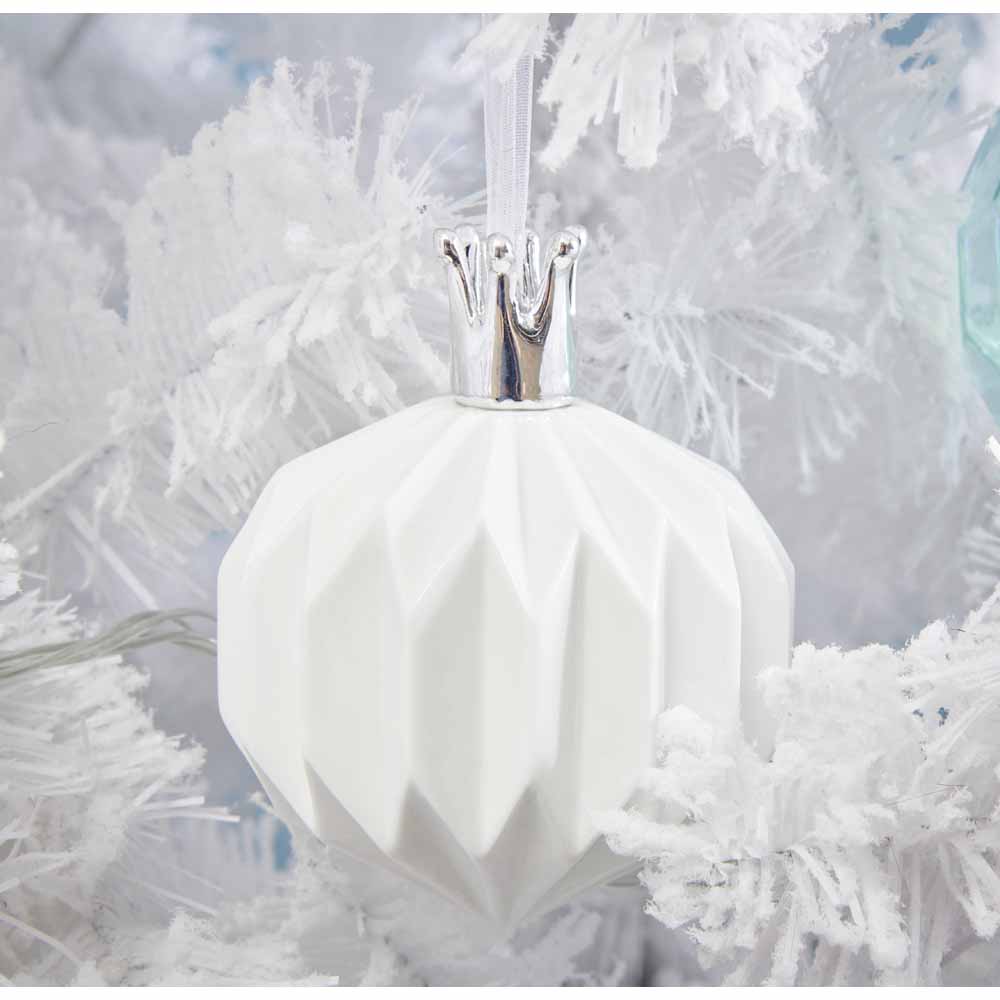 Wilko Magical Ornament with Crown Cap Christmas Bauble Image 3