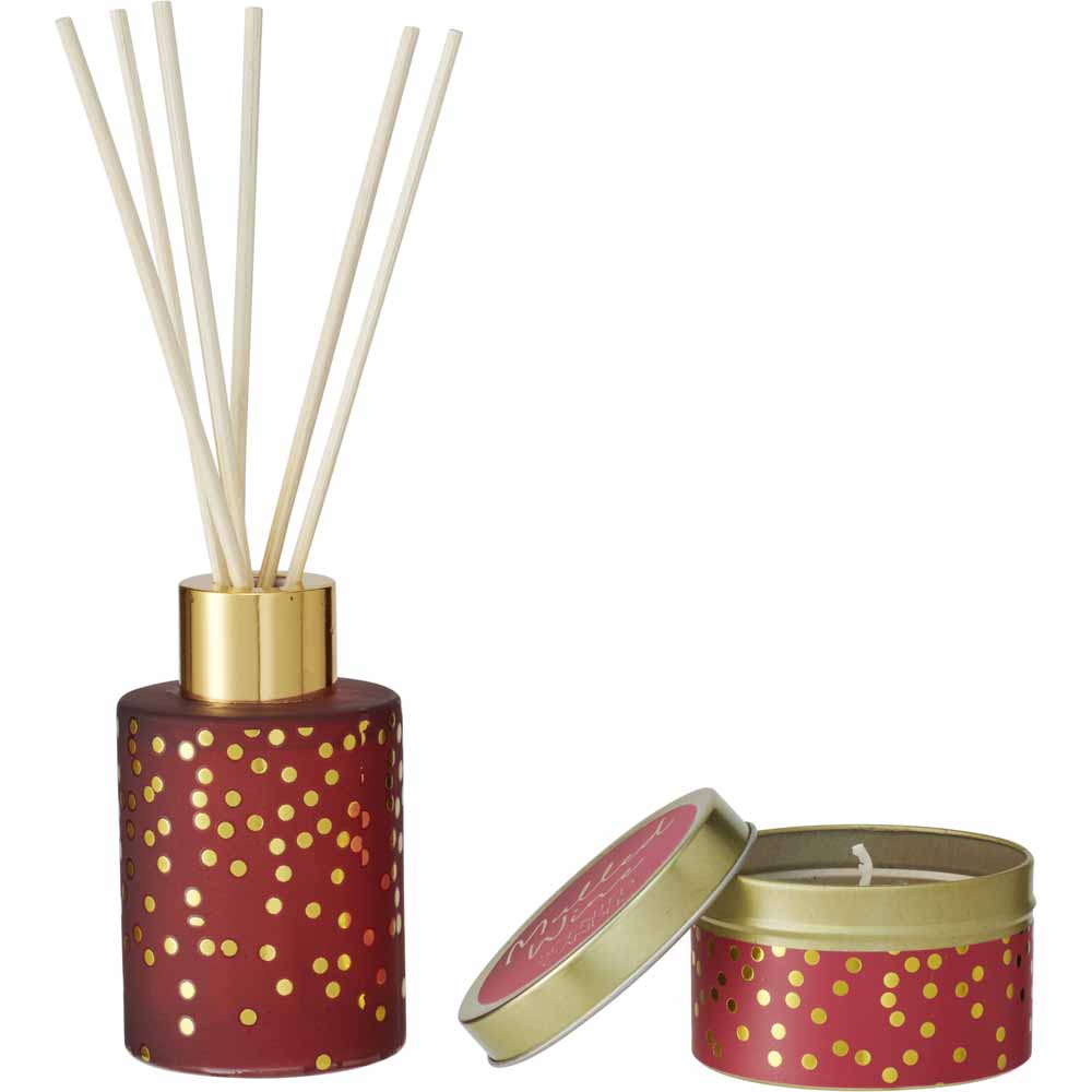 Wilko Diffuser/Candle Gift Set Mulled Wine Wilko