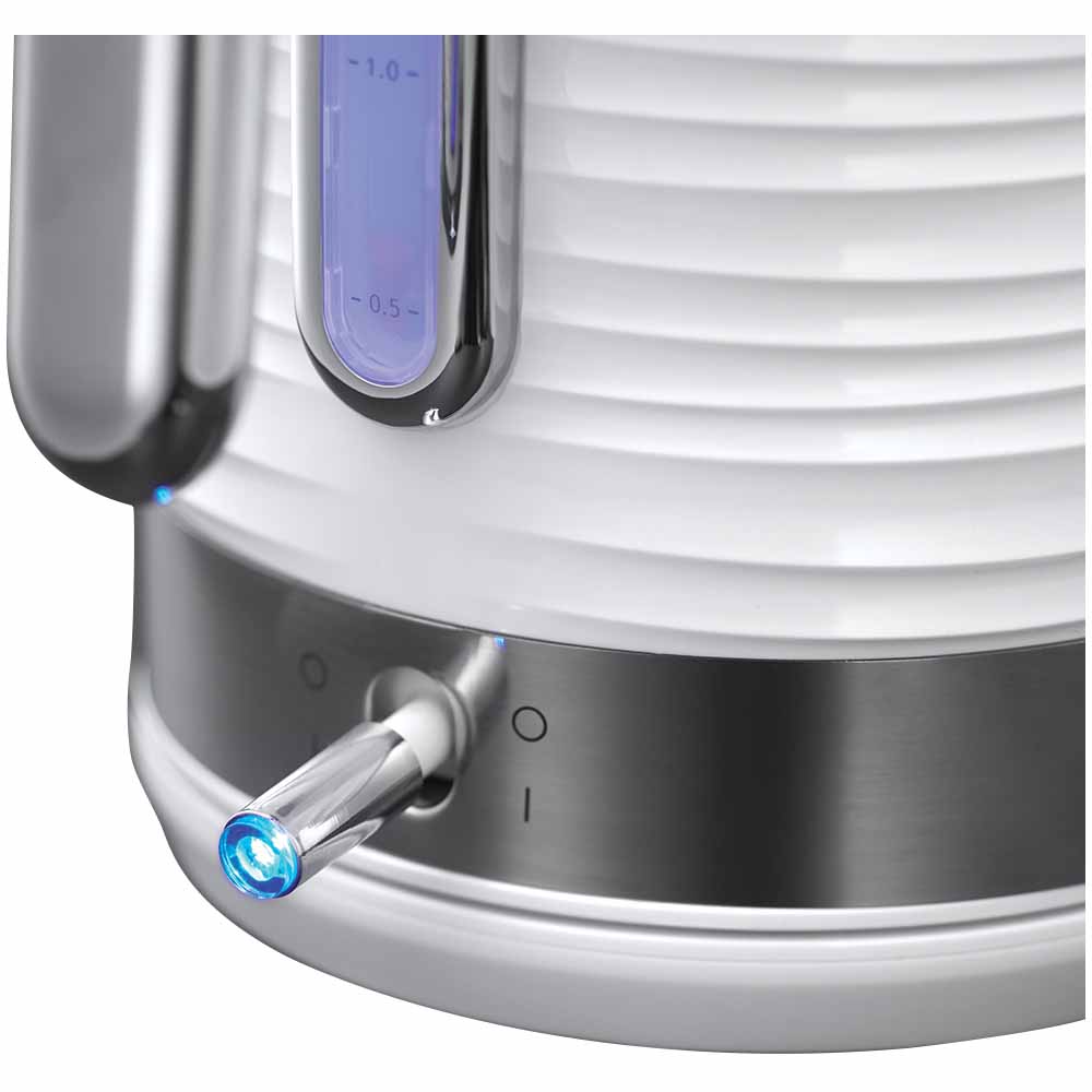 Rusell Hobbs White Inspire Kettle 1.7L Wilko