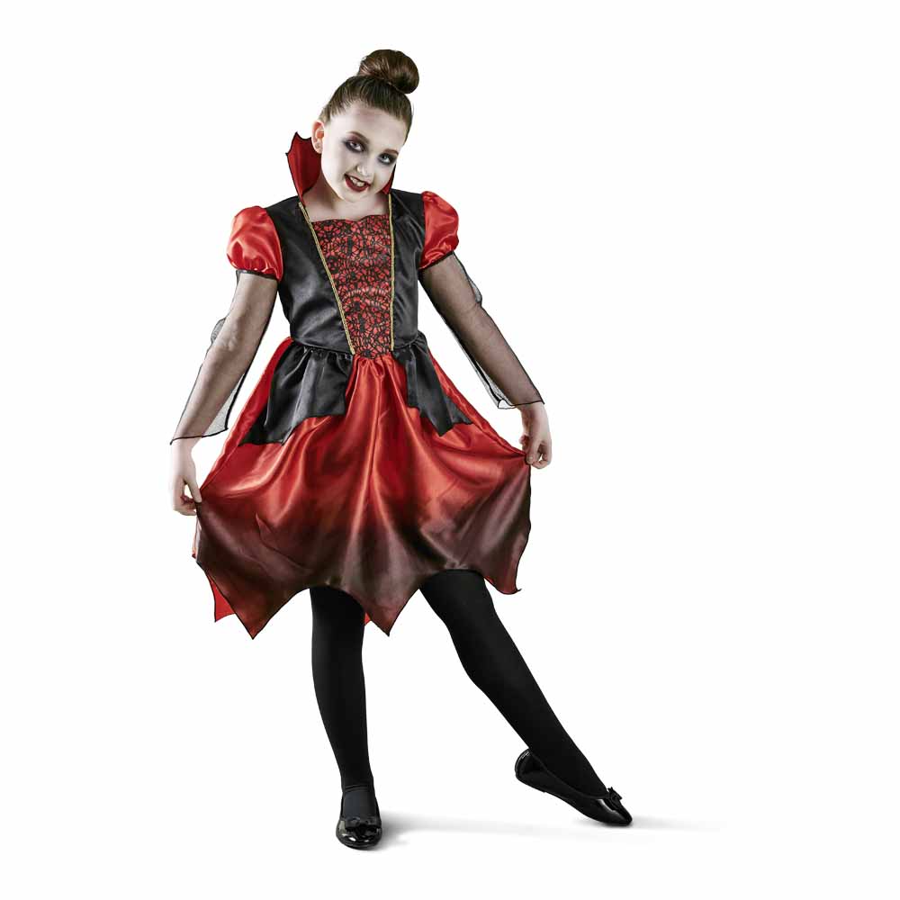 Wilko Halloween Vampiress Costume 7-8 Years Image 1