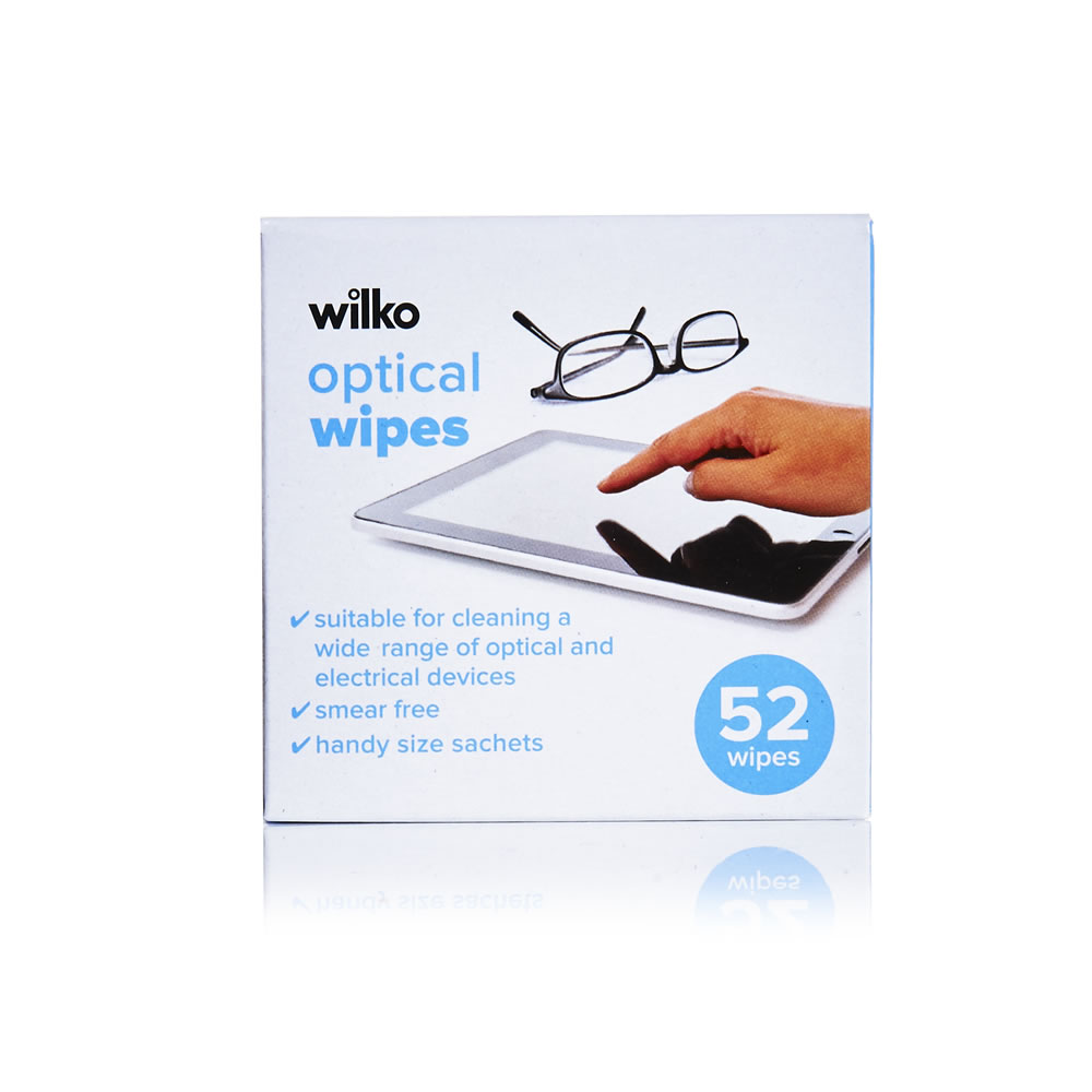 Wilko Optical Wipes 52 pack Image 1