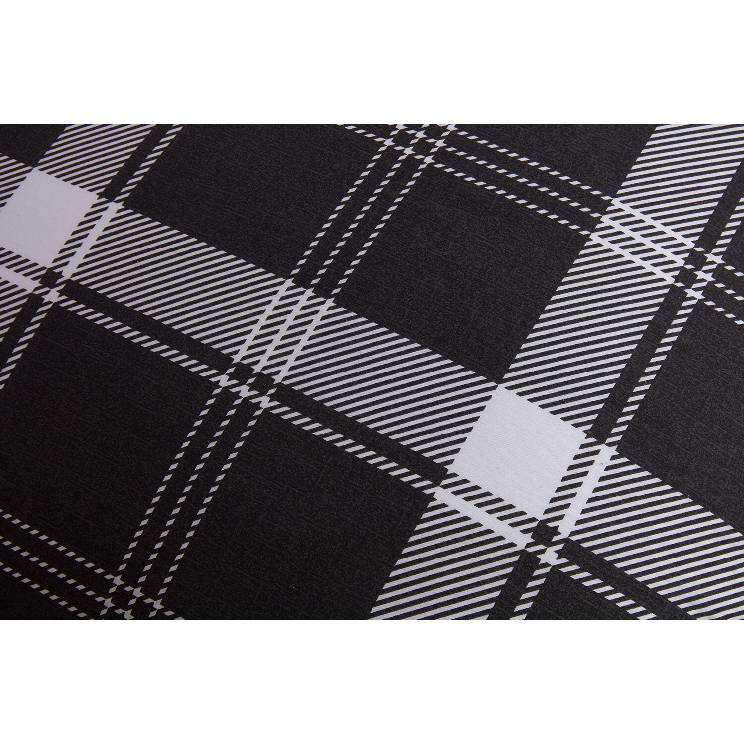 Divante Langley Double Black Check Duvet Cover and Pillowcase Set Image 4