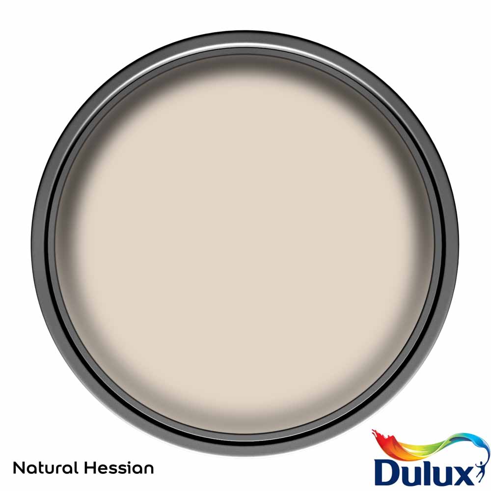 Dulux Walls & Ceilings Natural Hessain Silk Emulsion Paint 2.5L Image 3
