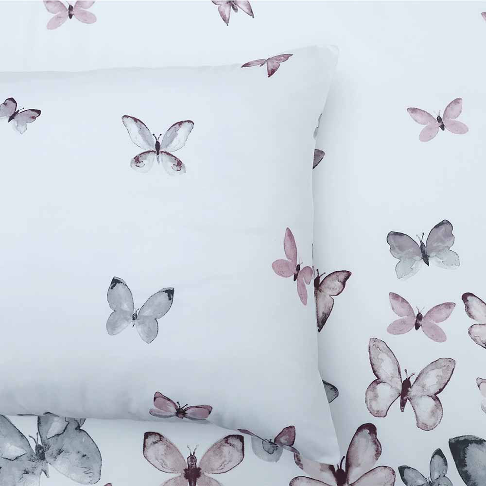 Wilko Butterfly Duvet Set King Size Image 3