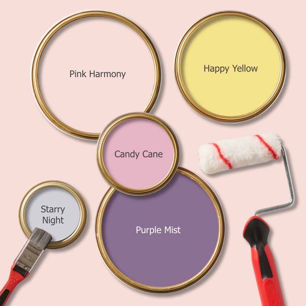 Wilko Tough & Washable Pink Harmony Matt Emulsion Paint 2.5L Image 6