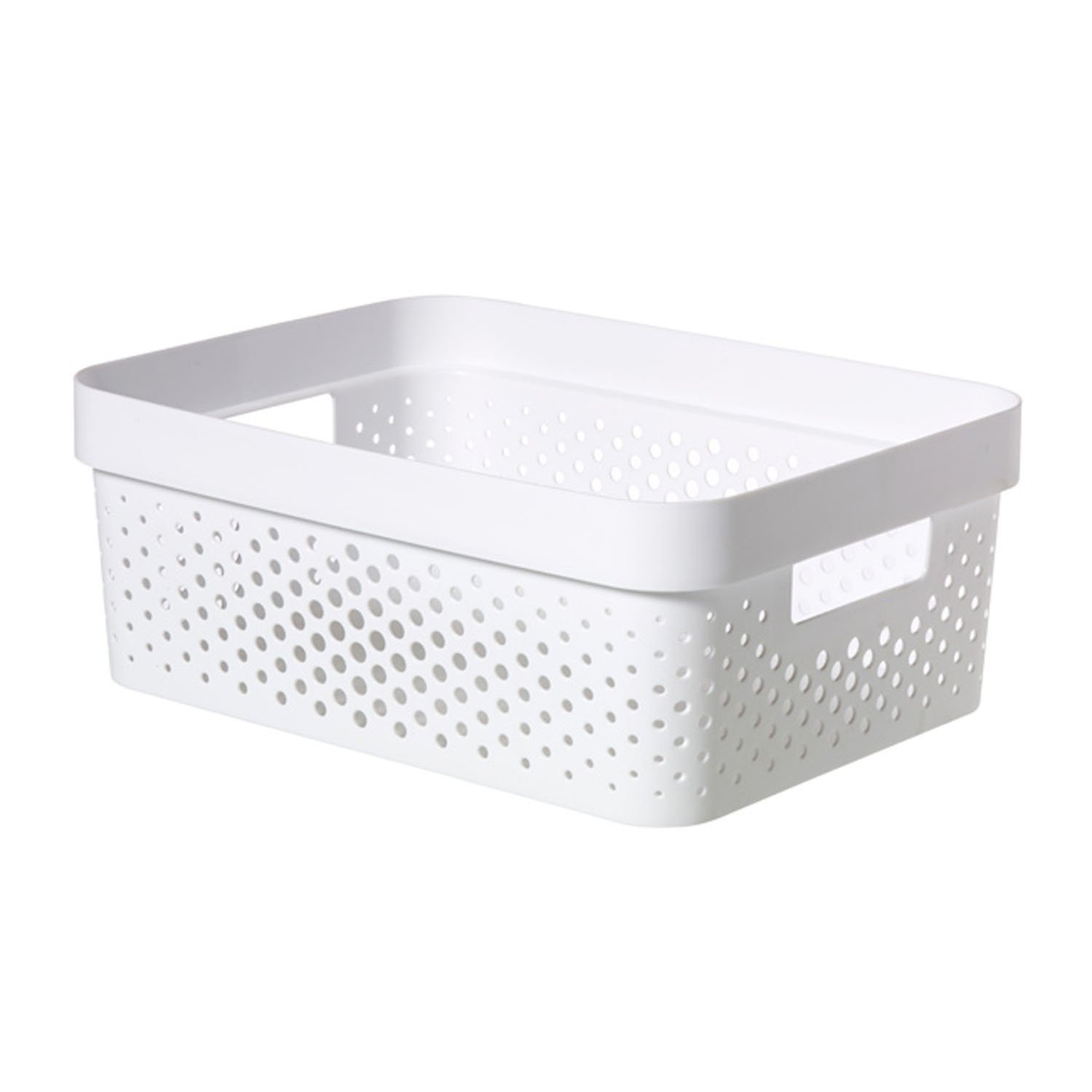 Curver Infinity Dots Storage Box   - White / 11l Image 1
