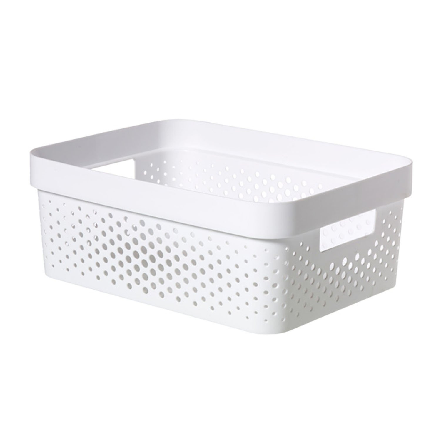 Curver Infinity Dots Storage Box - White / 11l | Wilko