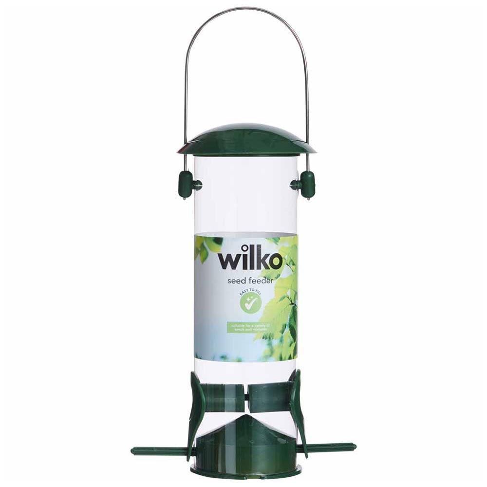 Wilko Wild Bird Seed Feeder  - Garden & Outdoor Easy to fill and maintain. Wilko Wild Bird Seed Feeder