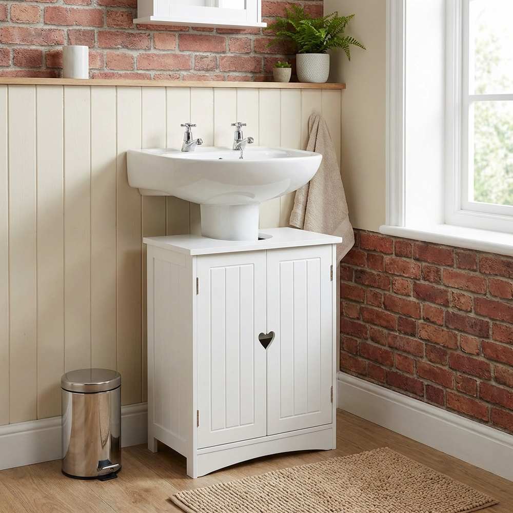 Oxford 2 Door White Sink Unit Image 5