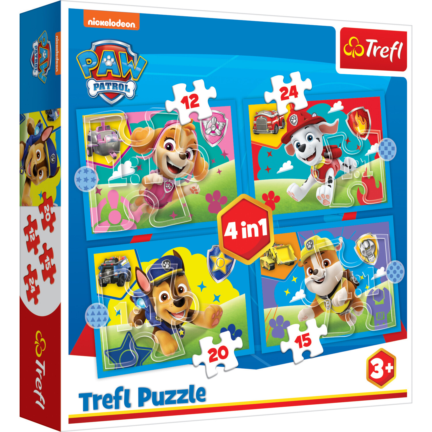 Trefl 4 in 1 Paw Patrol Puzzle - Multicolour Image 1