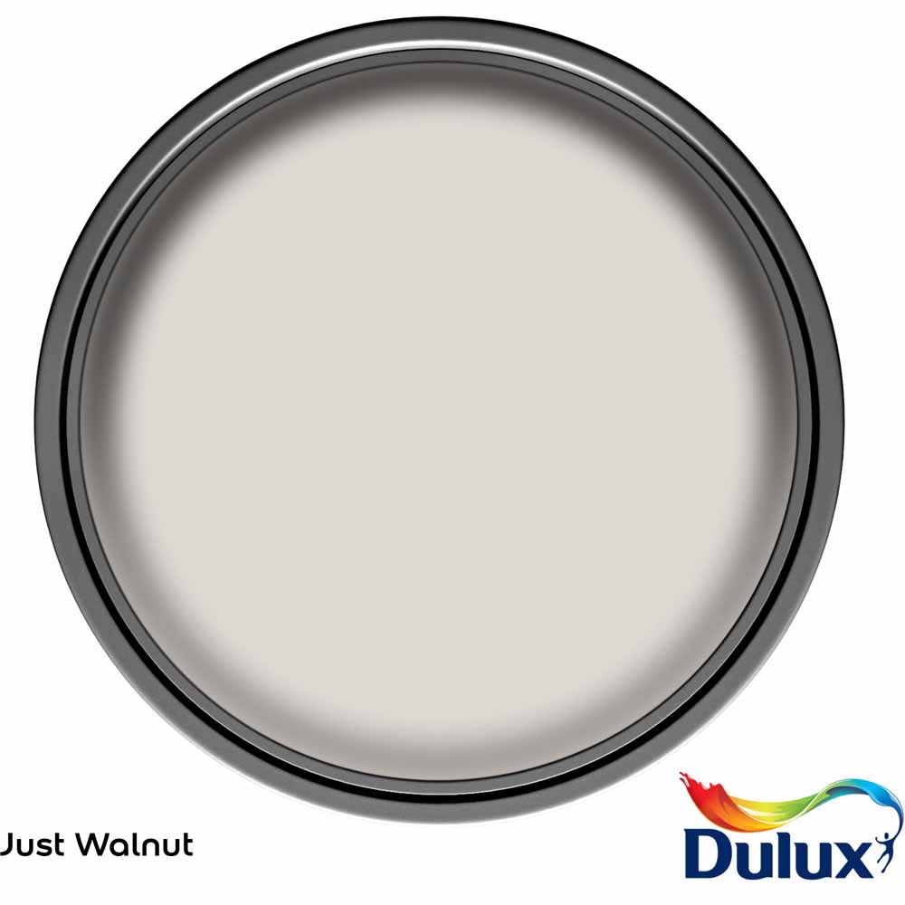 Dulux Walls & Ceilings Just Walnut Silk Emulsion Paint 2.5L Image 3