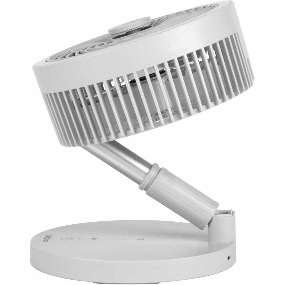 Beldray Cordless LED Foldable Fan Grey Image 2