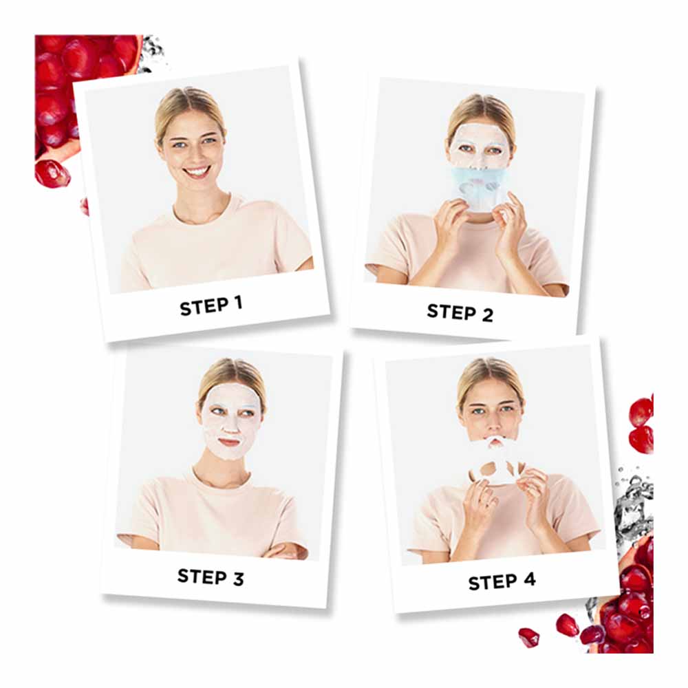Garnier Moisture Bomb Pomegranate Hydrating Tissue Face Mask Image 3