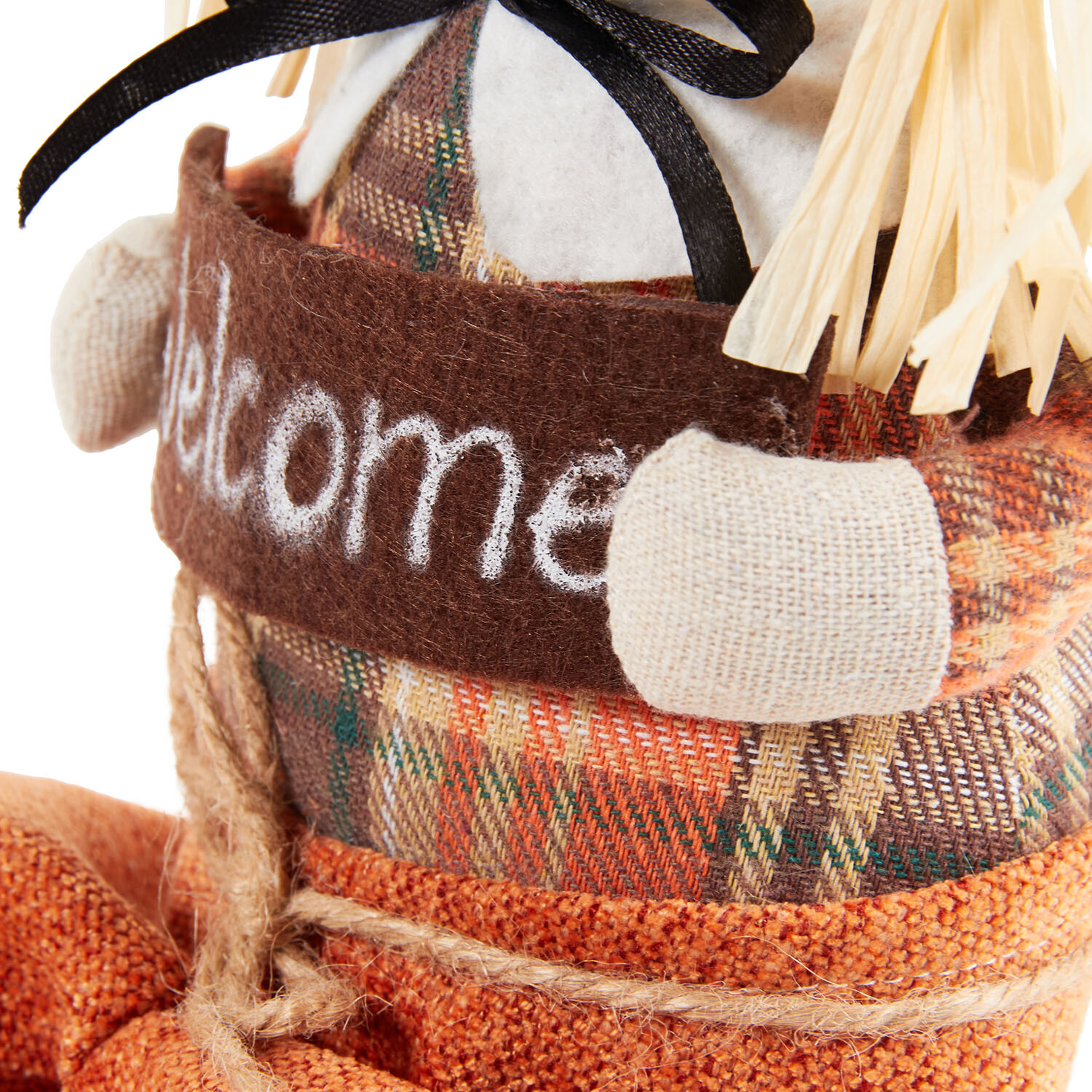 Autumnal Sitting Scarecrow Multicolour Image 6
