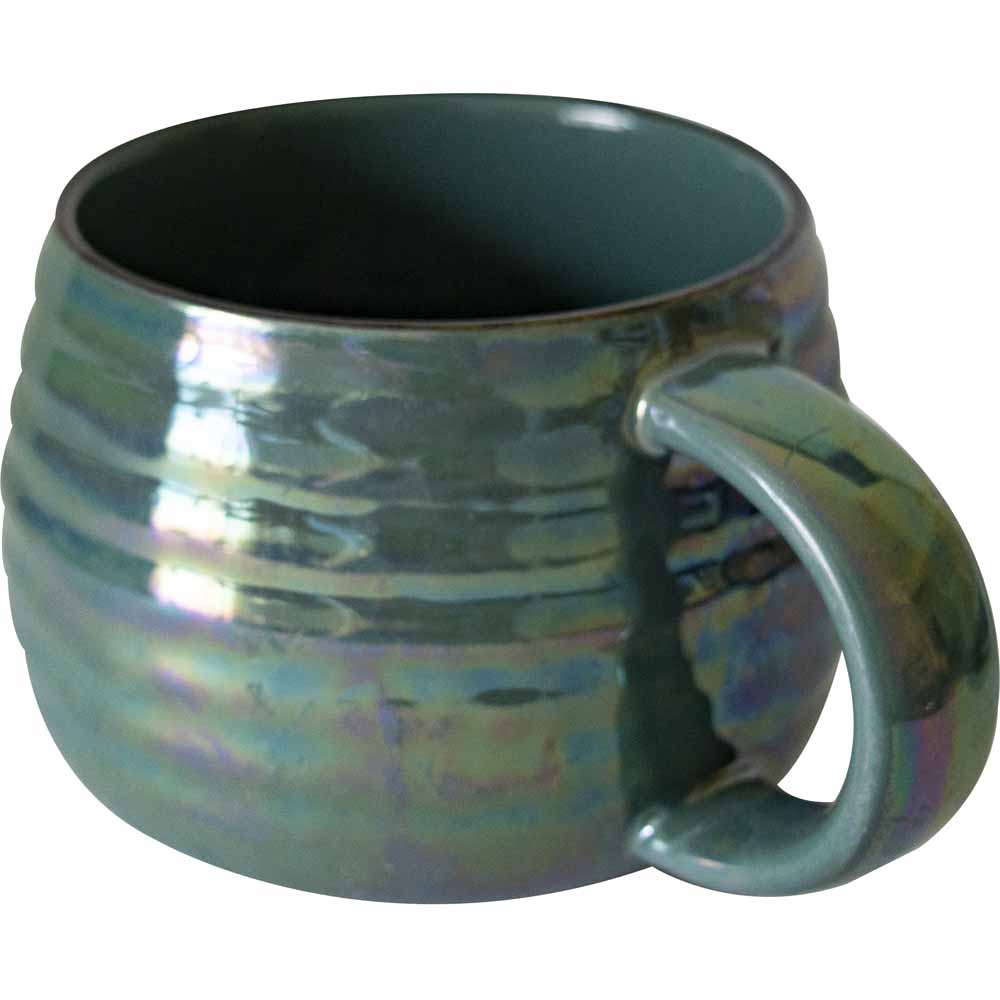 Wilko Teal Iridescent Hug Mug Image 2