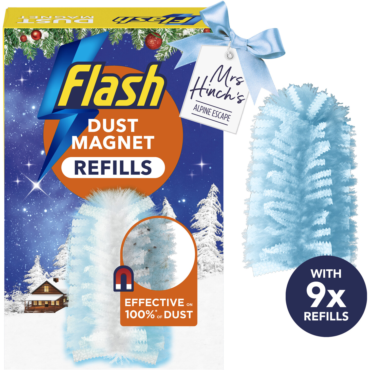 Pack of 9 Flash Mrs Hinch Duster Alpine Refills Image 3