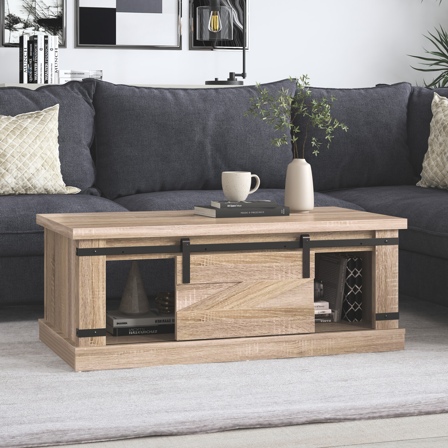 Stamford Rustic Coffee Table Sonoma Oak Image 8