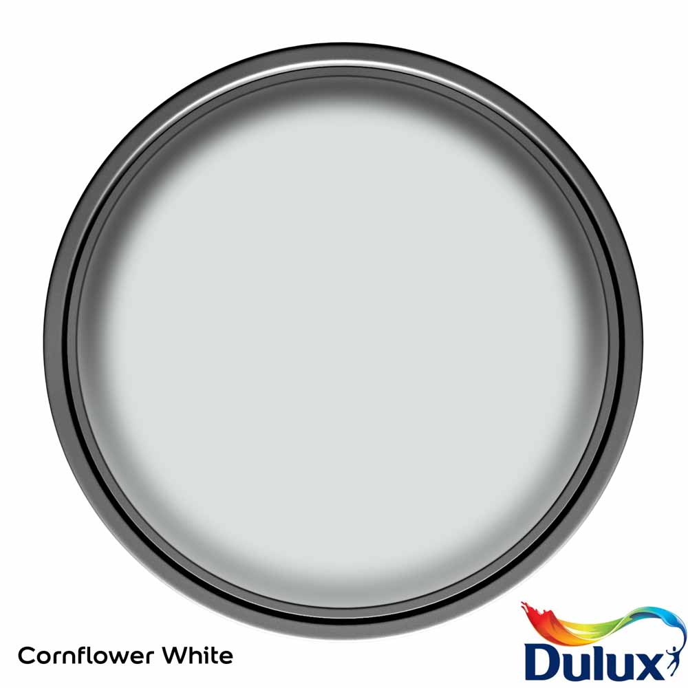Dulux Walls & Ceilings Cornflower White Matt Emulsion Paint 2.5L Image 3