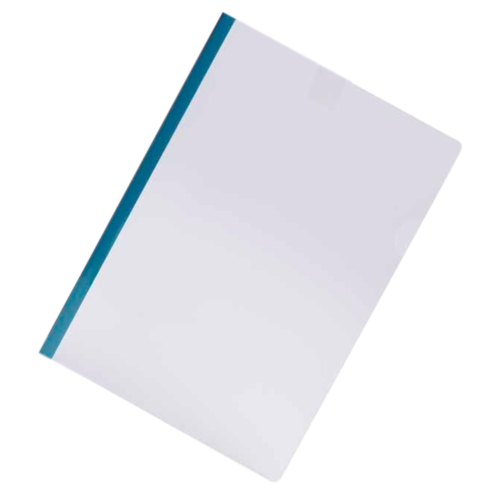 Wilko A4 Clear Document Folder with Assorted Coloured Edges 5 pack Image 2