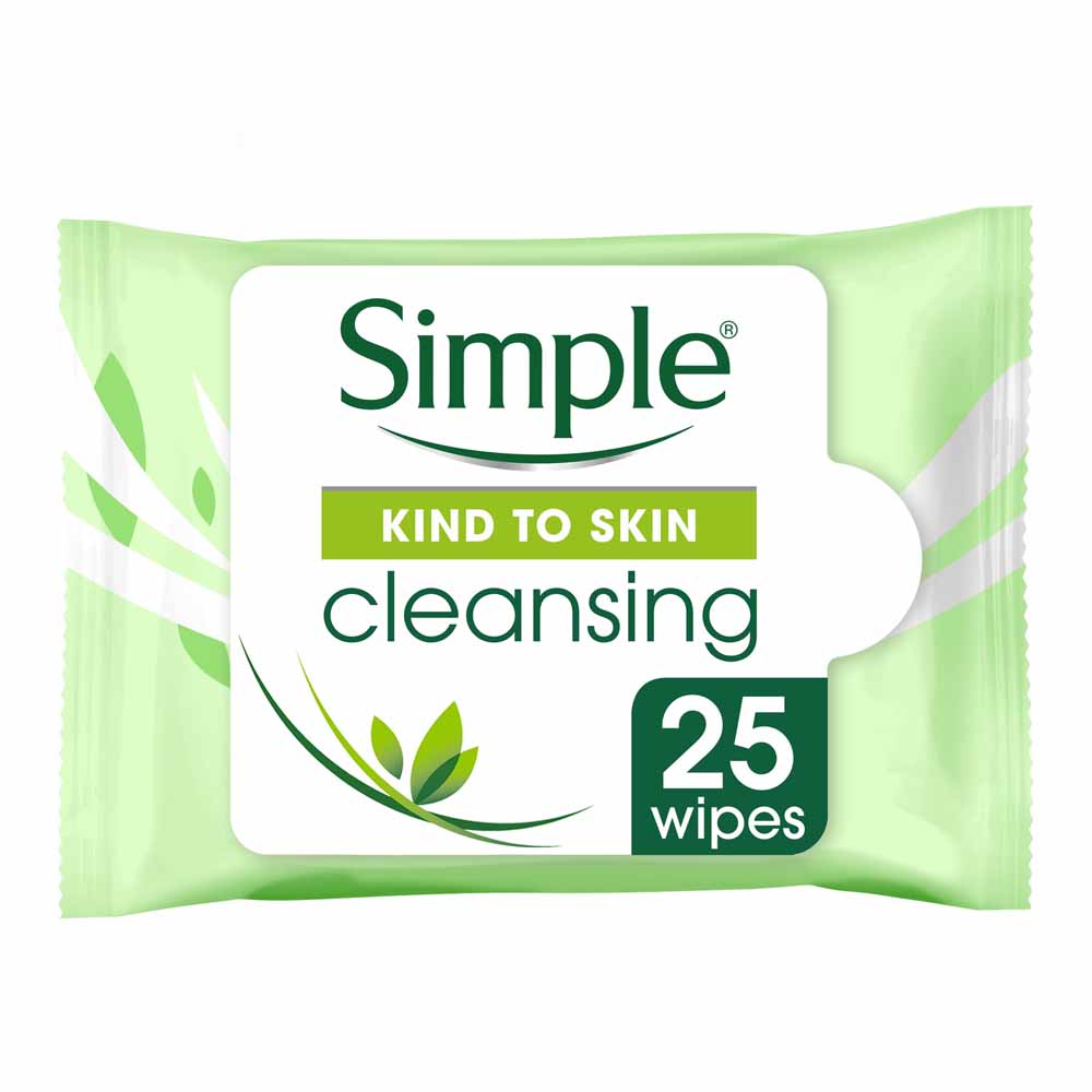 Simple Cleansing Wipes 25 pack Image 1