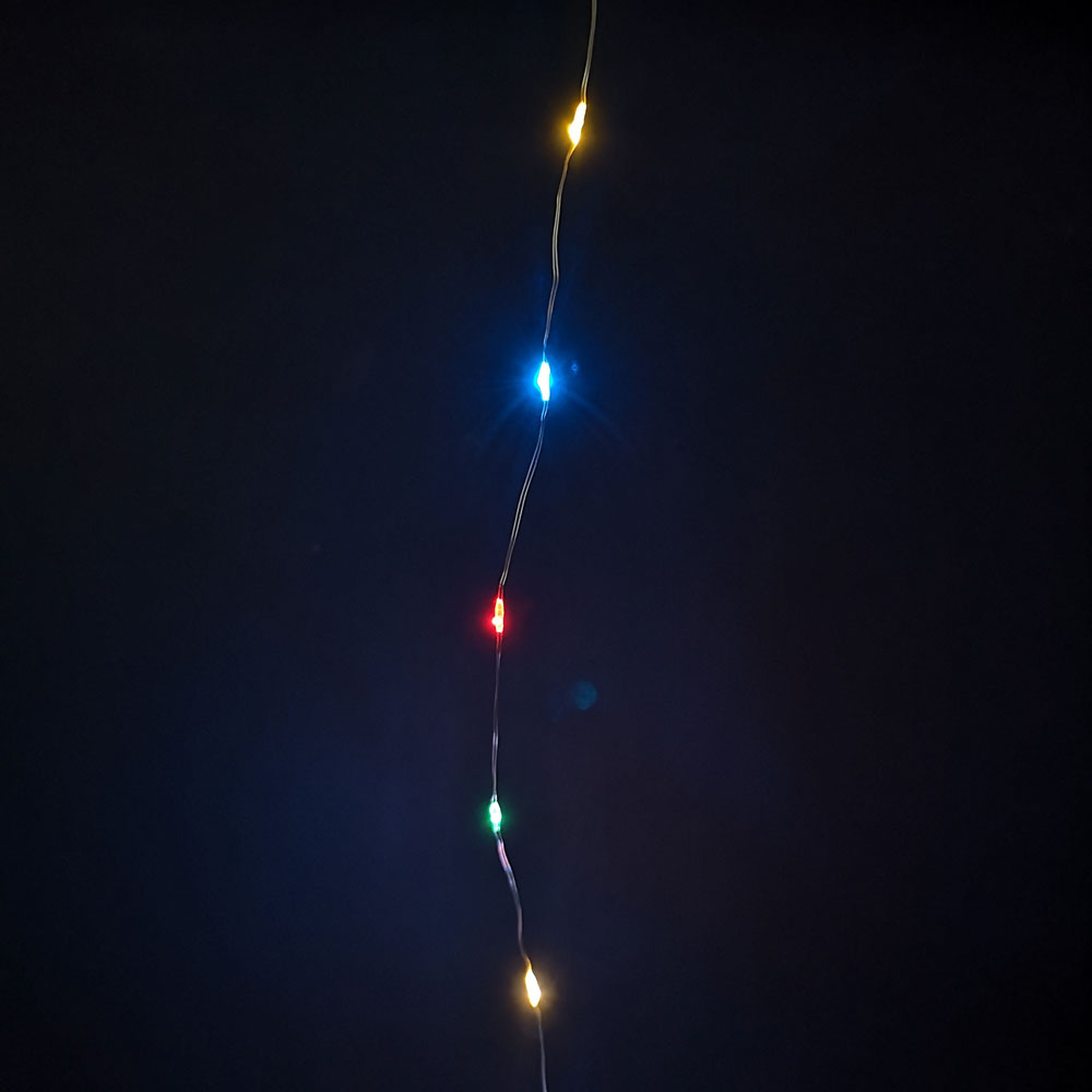 Premier 100 Multicolour LED Micro Brights Multi Function Pin Wire Light 5m Image 4