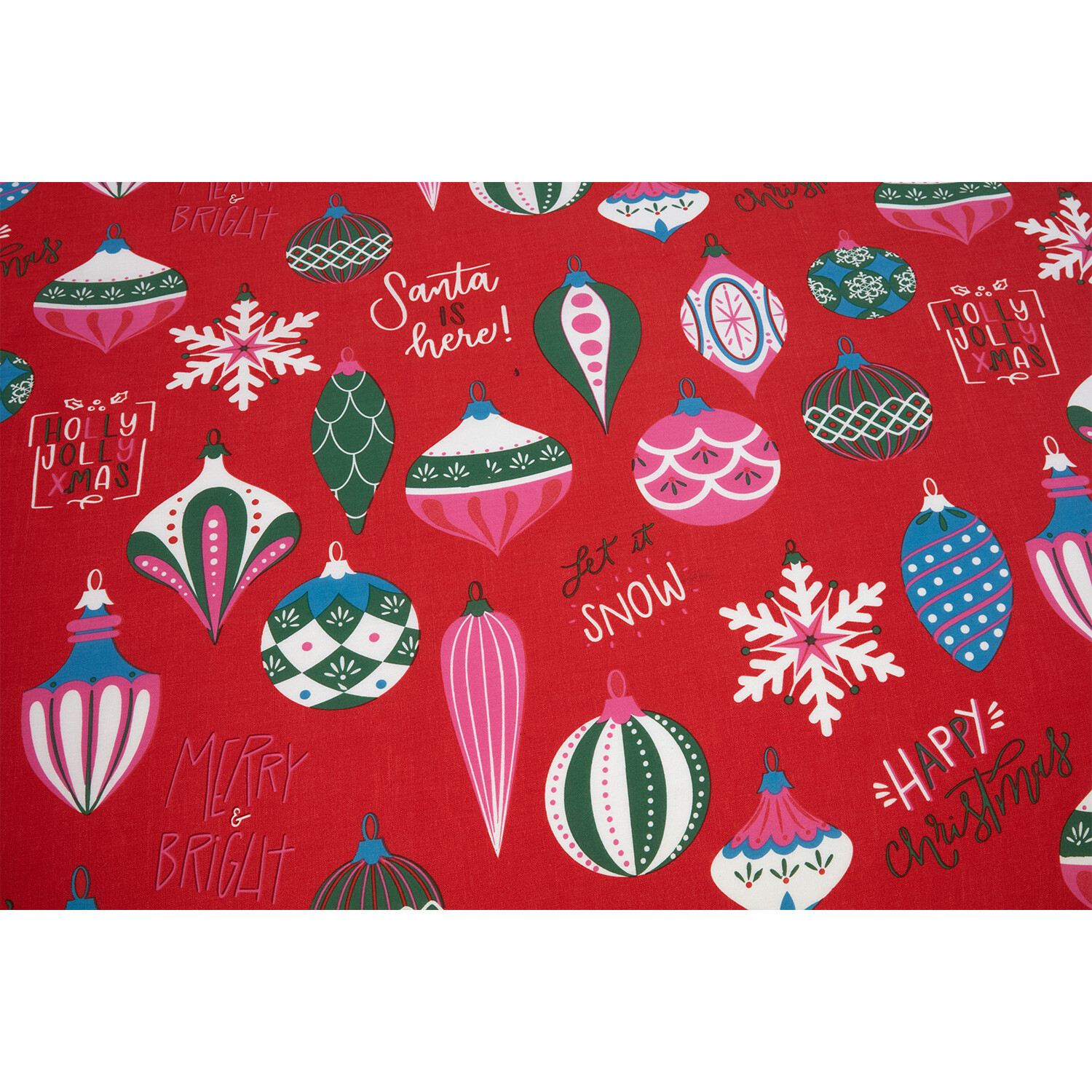 Merry and Bright Duvet Cover and Pillowcase Set - Red / King Image 5