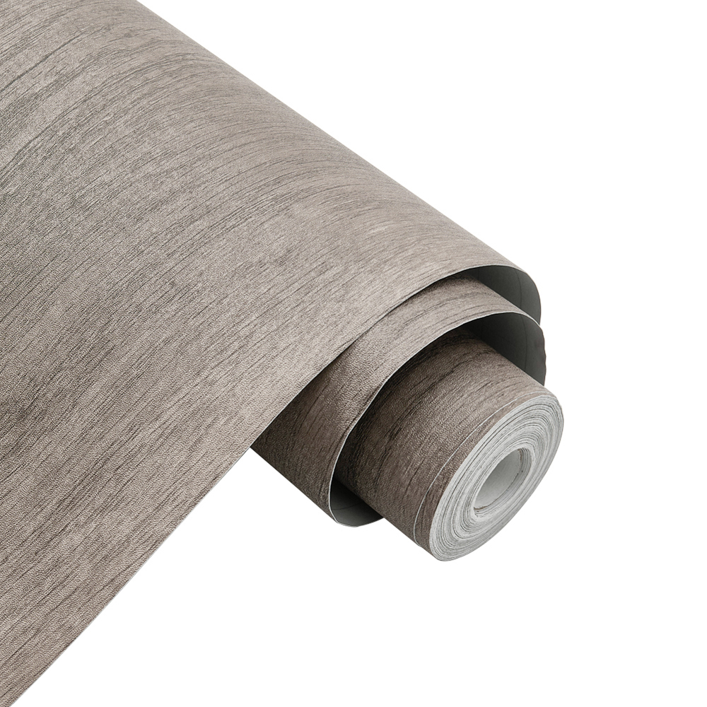 Living and Home Paulownia Wood Colour Grey Wood Grain Self Adhesive PVC Flooring Image 6