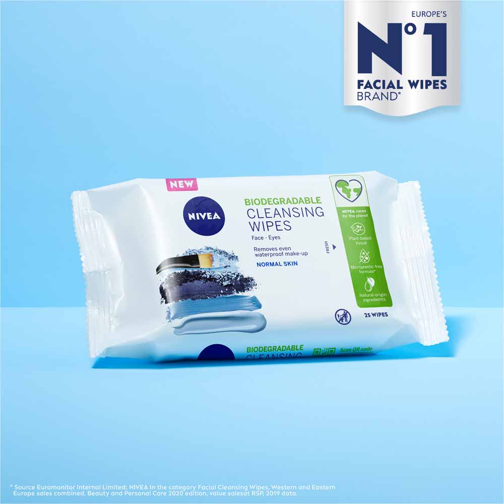 Nivea Normal Skin Cleansing Wipes 25 Pack   Image 5