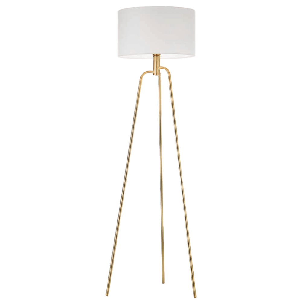 The Lighting and Interiors Gold Jerry Floor Lamp Image 1