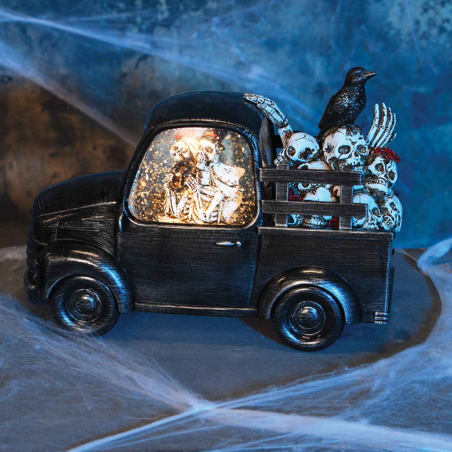 LED Spinner Skeleton Truck Black Image 2