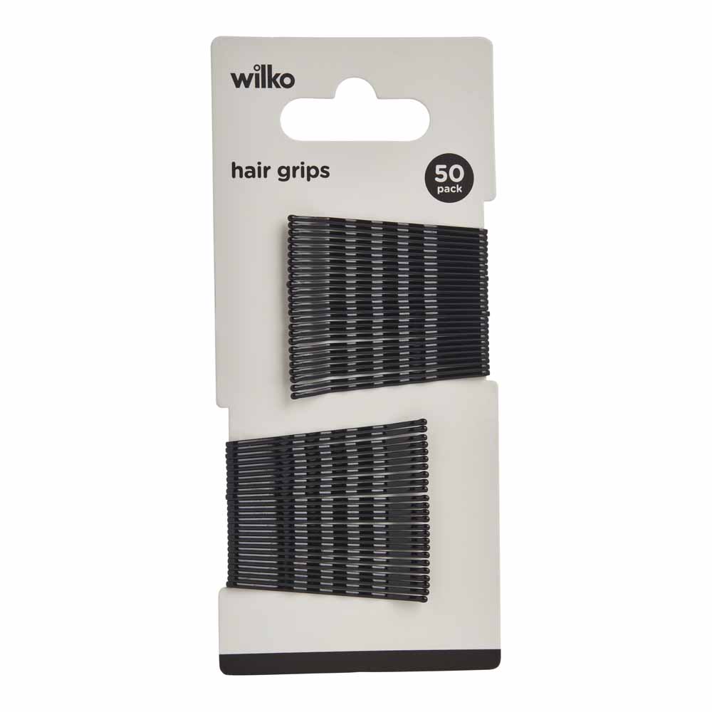 Wilko Medium Hair Grips Black 50 Pack Image 3