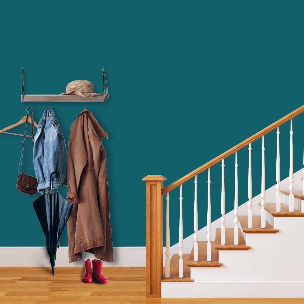 Wilko Tough & Washable Jaded Teal Matt Emulsion Paint 2.5L Image 4